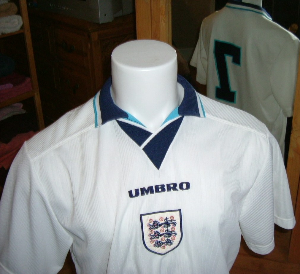 1996 england euro shirt